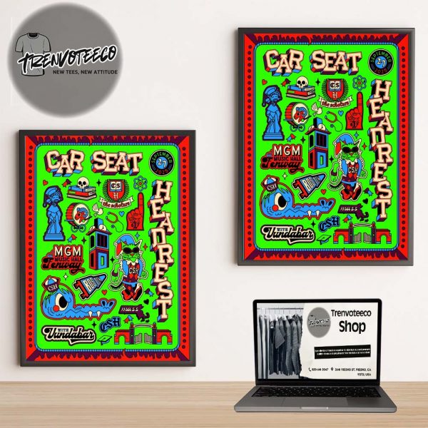 Car Seat Headrest Merch Leftover Boston At MGM Music Hall Fenway On September 27 2025 Home Decor Poster Canvas