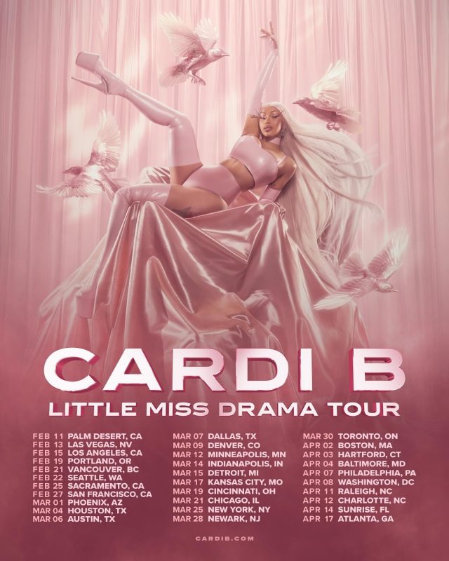 Cardi B Poster Little Miss Drama Tour Schedule