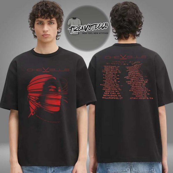 Chevelle Merch Las Vegas Bring As Blasphemy Tour Two Sided Unisex T-Shirt
