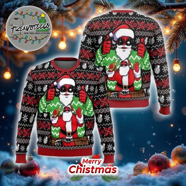 Christmas Deadpool Marvel Funny Ugly Christmas Sweater
