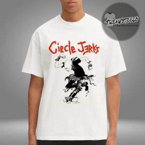 Circle Jerks Merch Skankman Outline Unisex T-Shirt