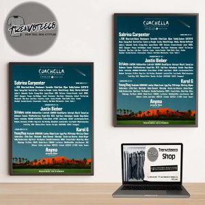 Coachella Merch Store 2026 Line Up Squad On April 10 12 & 17 19 2026 Home Decor Poster Canvas