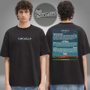 Coachella Merch Store 2026 Line Up Squad On April 10 12 & 17 19 2026 Two Sided Unisex T-Shirt