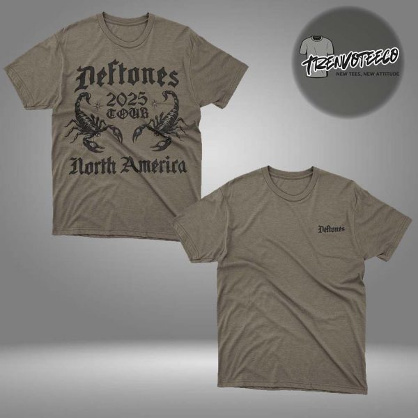Deftones North America Tour 2025 At Rogers Stadium Toronto On September 3 5 2025 Event Merch Scorpions Two Sided Unisex T-Shirt