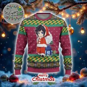 Demon Slayer Giyu Noel Best Gifts For Fans Anime Christmas Ugly Sweater