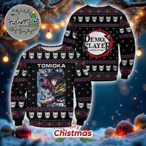 Demon Slayer Giyu Tomioka Best Gifts For Fans Anime Christmas Ugly Sweater