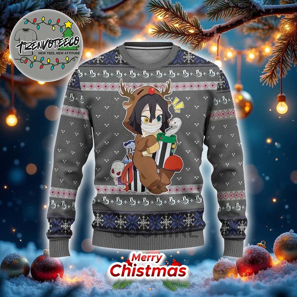 Demon Slayer Obanai Best Gifts For Fans Anime Christmas Ugly Sweater Demon Slayer Obanai Best Gifts For Fans Anime Christmas Ugly Sweater