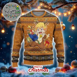 Demon Slayer Zennitsu Chibi Surprise Best Gifts For Fans Anime Christmas Ugly Sweater