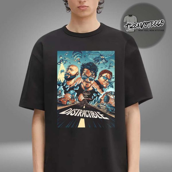 Distractible Merch Podcast Cover Art Unisex T-Shirt