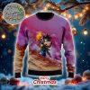 Dragon Ball Z Super Saiyan Blue Goku Neon Ugly Xmas Sweater