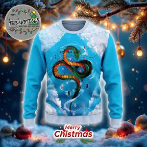 Dragon Ball Z Majestic Dragon Shenron Ugly Christmas Sweater