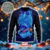 Dragon Ball Z Super Saiyan Blue Goku Neon Ugly Xmas Sweater