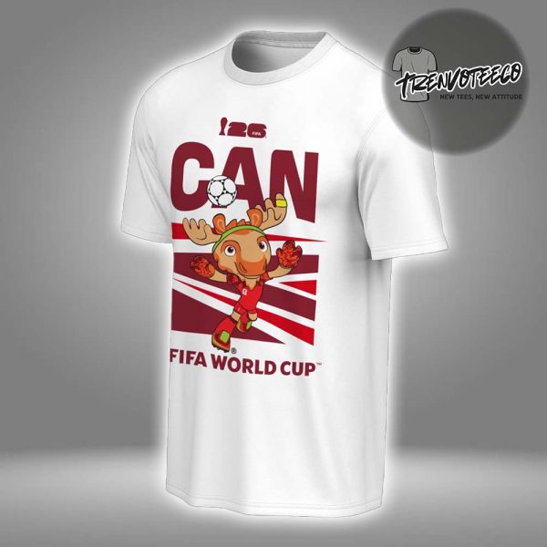 FIFA World Cup 26 Canada Mascot White Unisex T-Shirt