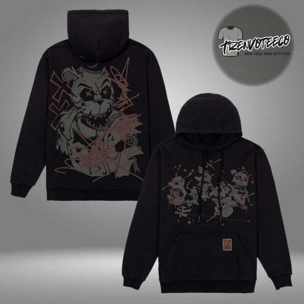 Five Nights At Freddy’s Merch Joy Of Creation Hex Wave Two Sided HoodieShirt