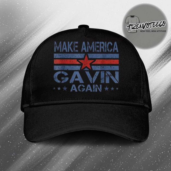Gavin Newsom Merch Store Make America Gavin Again 2028 Classic Cap Hat Snapback