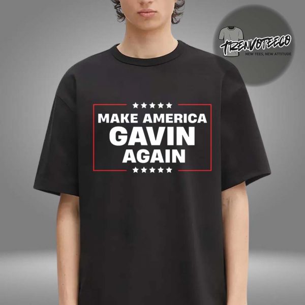 Gavin Newsom Merch Store Make America Gavin Again 2028 Logo Unisex T-Shirt