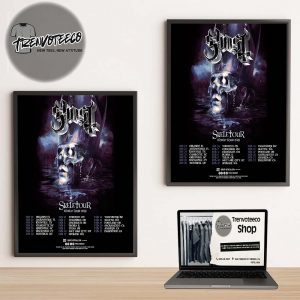 Ghost Band Skeletour World Tour 2026 Schedule Home Decor Poster Canvas