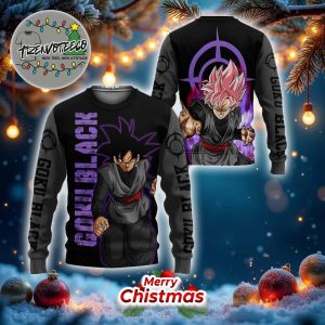 Goku Black Rose Hoodie Dragon Ball Z Ugly Christmast Sweater