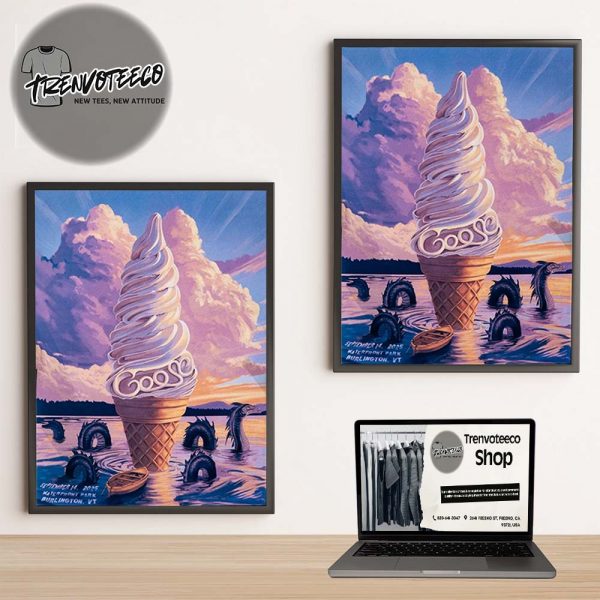 Goose The Band Poster Show At Waterfront Park In Burlington VT On September 14 2025 Home Decor Poster Canvas