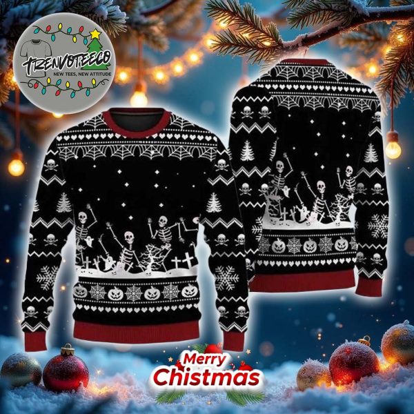 Halloween Christmas Skull Best Give For Halloween Day Ugly Sweater