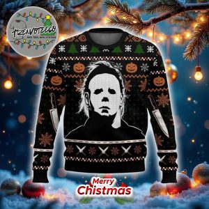 Halloween Michael Myers Best Give For Halloween Day Ugly Sweater