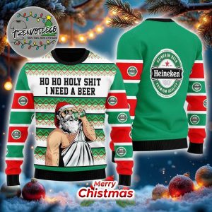 Heineken Santa Need A Beer Best Gifts For Holiday 2025 Christmas Ugly Sweater