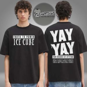 Ice Cube Merch Yay Yay Tour Two Sided Unisex T-Shirt