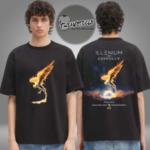 Illenium Merch Odyssey At Sphere Las Vegas On March 5 6 7 12 13 14 2026 Two Sided Unisex T-Shirt