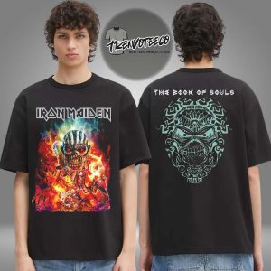 Iron Maiden New Exclusive Merch The Book Of Souls 10 Year Anniversary Two Side Unisex T-Shirt