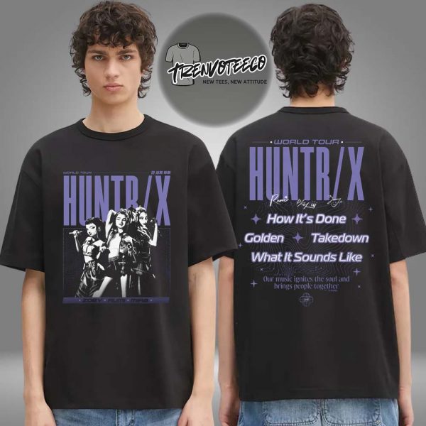 KPop Demon Hunters HUNTRX World Tour Toddler Two Sided Unisex T-Shirt