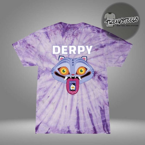 KPop Demon Hunters Merch Store Derpy Youth Tie-Dye T-Shirt