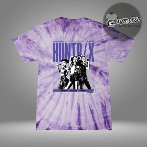 KPop Demon Hunters Merch Store HUNTRX Unisex Tie-Dye T-Shirt