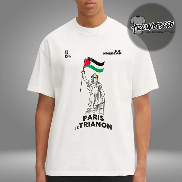 Kneecap Limited Edition Poster EU Tour Paris At Paris Le Trianon On September 8 9 2025 Unisex T-Shirt