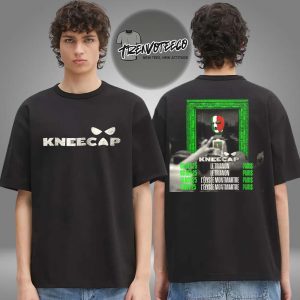 Kneecap Limited Edition Poster EU Tour Paris Schedule Two Sided Unisex T-Shirt