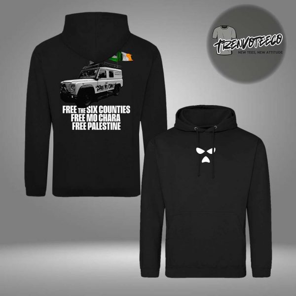 Kneecap Merch Free The Six Counties Two Sided HoodieShirt