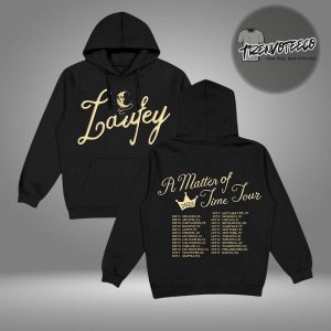 Laufey Merch Store A Matter Of Time Tour Two Sided HoodieShirt