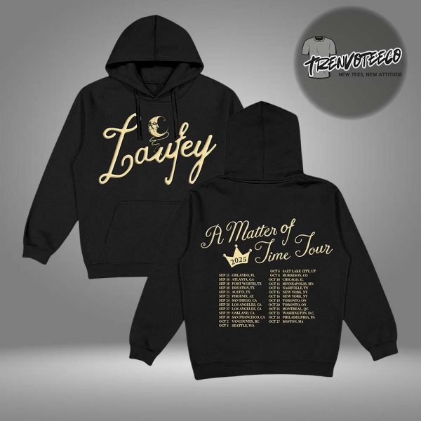 Laufey Merch Store A Matter Of Time Tour Two Sided HoodieShirt