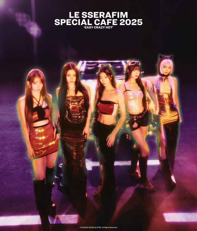 Le Sserafim Easy Crazy Tour 2025 Merch Special Cafe
