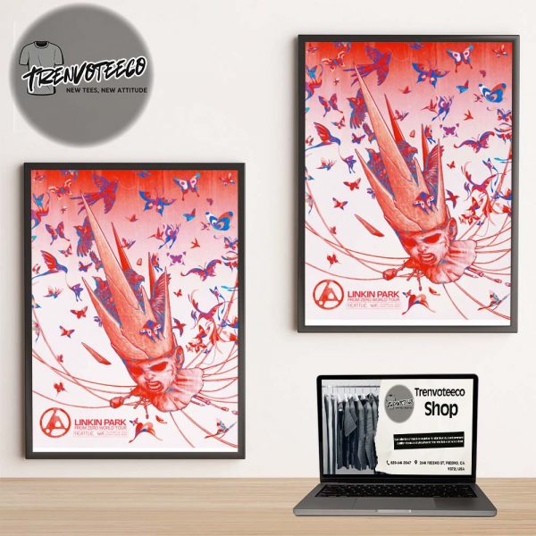 Linkin Park From Zero World Tour At Climate Pledge Arena In Seattle On September 24 2025 Home Decor Poster Canvas