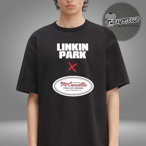 Linkin Park x McConnell’s Logo Fine Ice Creams At Santa Barbara CA On September 5th 2025 Unisex T-Shirt