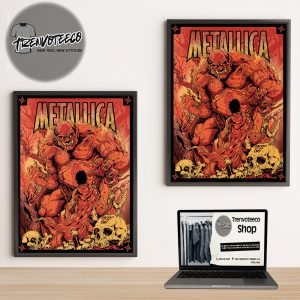 Metallica Hero Of The Day Screen Printed Home Decor Poster Canvas