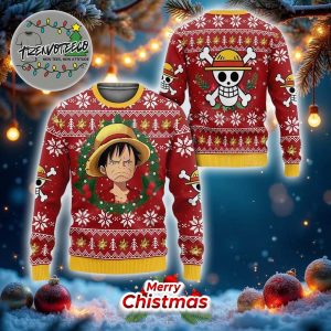 Monkey D. Luffy Xmas One Piece Best Give For Fans Anime Ugly Christmas Sweater