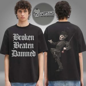 My Chemical Romance Merch Broken Beaten Damned Two Sided Unisex T-Shirt