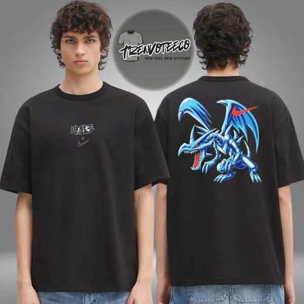 Nike Yugioh Men’s Solo Swoosh Red Eyes Black Dragon Two Sided Unisex T-Shirt
