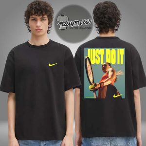 Nike x Quinwen Zheng Cover Athlete Poster Just Do It Two Sided Unisex T-Shirt