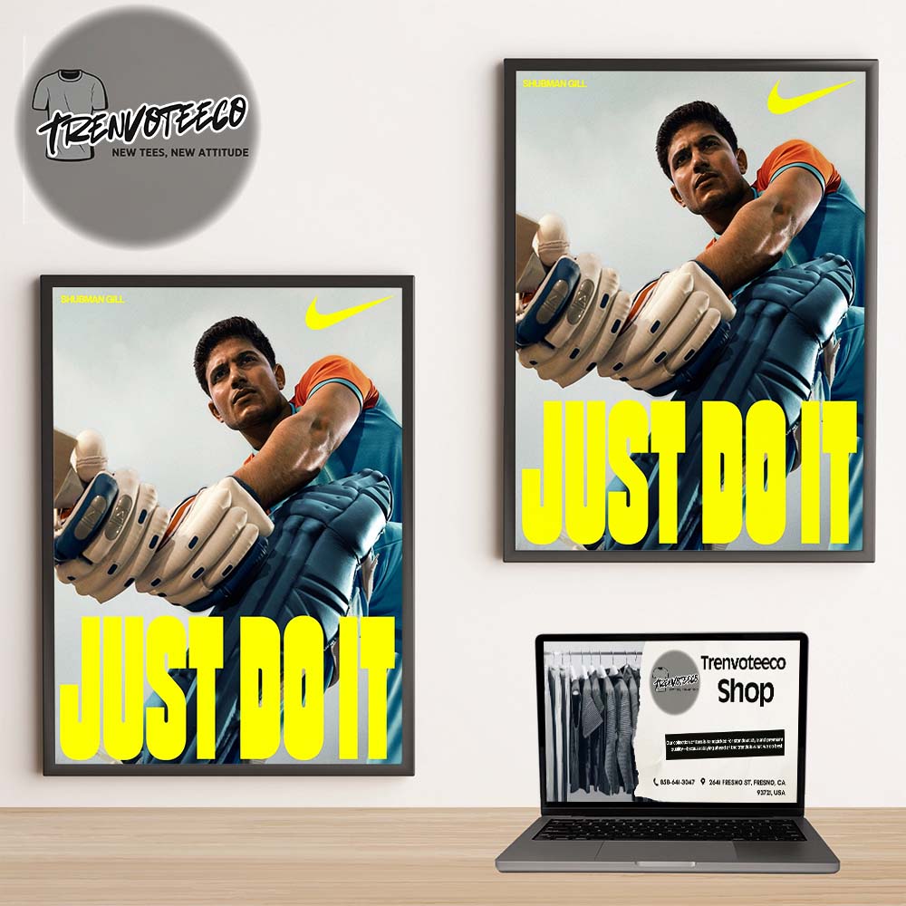 Nike x Shubman Gill Cover Athlete Poster Just Do It Home Decor Poster Canvas