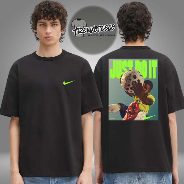 Nike x Vinicius Jr Cover Athlete Poster Just Do It Two Sided Unisex T-Shirt