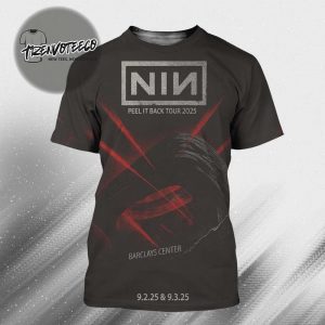 Nine Inch Nails Peel IT Back Tour 2025 Poster At Barclays Center In Brooklyn NY On September 03 2025 All Over Print Shirt