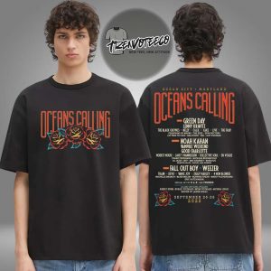Oceans Calling Merch Rose Lineup Two Sided Unisex T-Shirt