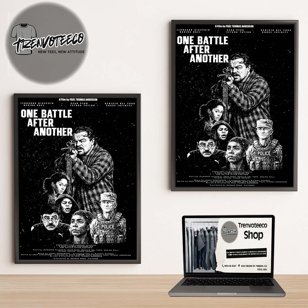 One Battle After Another Merch New Poster Film Released On September 26 2025 Home Decor Poster Canvas